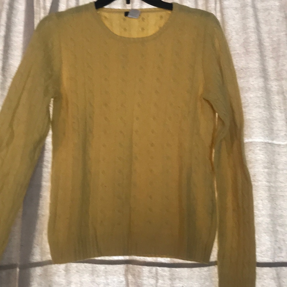 J crew yellow sweater